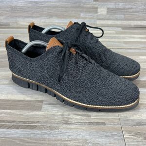Cole Haan Zerogrand Oxford Men’s Size 11M Wingtip Stitchlite Black Magnet C27694